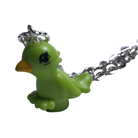 Baby Parrot Necklace (Lime Green) made using up-cycled LEGO® pieces