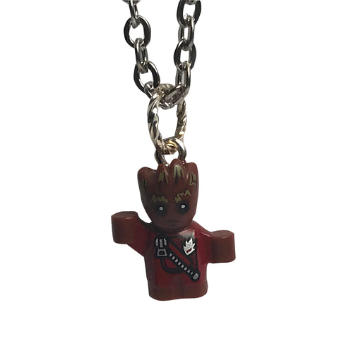 Baby Groot Necklace made using up-cycled LEGO® pieces