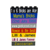 Personalised Bricks