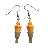 Ice Cream Earrings made using up-cycled LEGO®pieces
