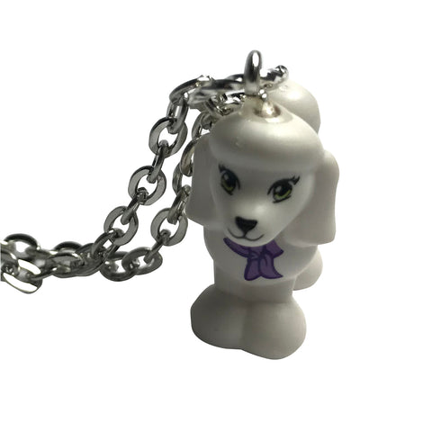 Poodle Necklace made using up-cycled LEGO® pieces