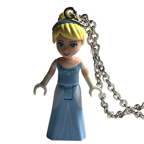 Cinderella Necklace (New Style) made using up-cycled LEGO® pieces