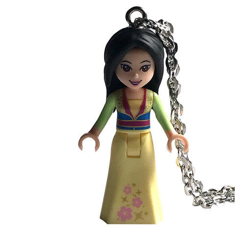 Mulan Necklace made using up-cycled LEGO® pieces