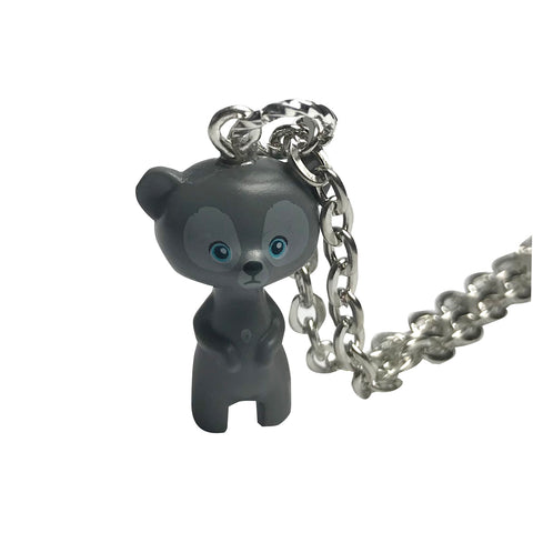 Grey Bear Necklace made using up-cycled LEGO® pieces