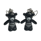 Teddy Bear Earrings made using up-cycled LEGO® pieces