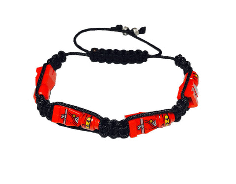 Shamballa Bracelet (Ninja Kai) made using up-cycled LEGO® pieces