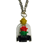 Enchanted Rose necklace made using up-cycled LEGO® pieces